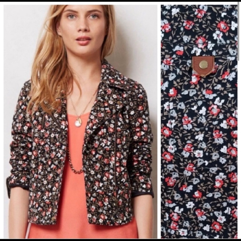 Anthro Hei Hei floral blazer